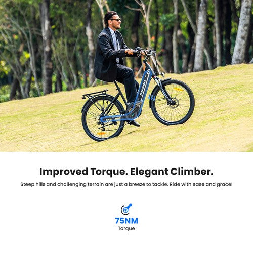 Vélo électrique Touroll MA1, moteur central 250 W, 36 V, 13 Ah