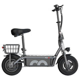 Trottinette électrique iScooter F2 500 W avec siège et panier arrière
