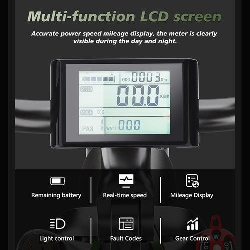 Vélo électrique Hidoes HD-ET1 avec porte-bagages arrière, tricycle électrique