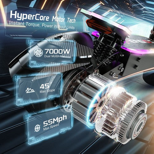 Trottinette électrique FENGQS GT9, moteur 3500 W x 2, 60 V 38 Ah