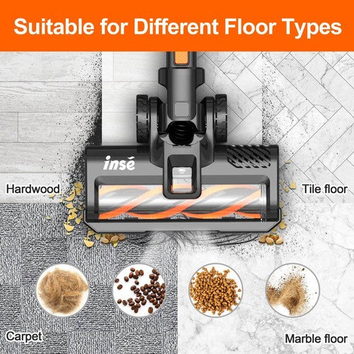 Aspirateur balai sans fil INSE S680, 28 kPa, 250 W