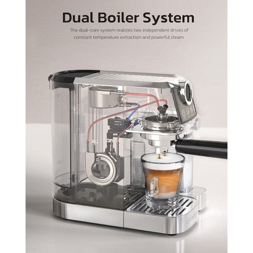 Machine à café semi-automatique 3 en 1 HiBREW H13A, 6 modes de préparation