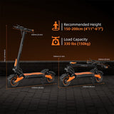 Trottinette électrique Kugoo LX10+, 2 moteurs 1400 W, 60 V 20,8 Ah