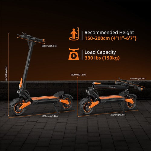 Trottinette électrique Kugoo LX10+, 2 moteurs 1400 W, 60 V 20,8 Ah