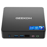 Mini PC GEEKOM Air12 Lite, Intel N100 4 cœurs, 3,4 GHz max., 8 Go de RAM, SSD 256 Go
