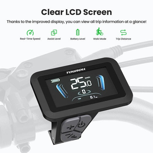 Vélo électrique Touroll J1 Pro, moteur 250 W, 36 V, 15,6 Ah