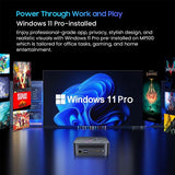 Mini PC Blackview MP100, AMD Ryzen 7 5700U 8 cœurs, 4,3 GHz max., 16 Go de RAM, SSD 512 Go