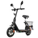 Trottinette électrique TWOFISH M5 PRO-E avec siège et panier arrière, 500 W