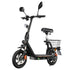 Trottinette électrique TWOFISH M5 PRO-E avec siège et panier arrière, 500 W