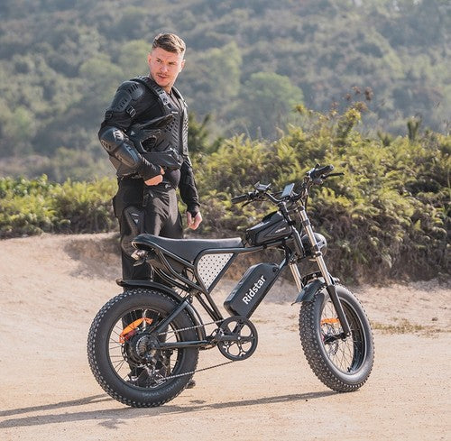 Vélo électrique Ridstar Q20, moteur 1000 W, 48 V, batterie 20 Ah