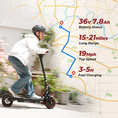 Trottinette électrique iScooter W5, moteur 350 W, 36 V 7,8 Ah