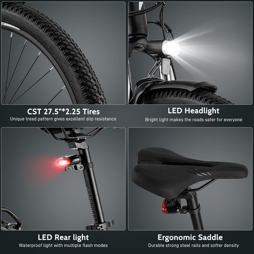Vélo électrique Fafrees FM8 Pro 27,5 pouces, pneus à air, 36 V, 250 W, entraînement central