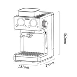 Machine à café tout-en-un HiBREW H20 avec broyeur intégré et double extraction à chaud et à froid