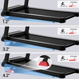 Tapis de course ROBORE L20, moteur sans balais de 3,5 CV, inclinaison réglable jusqu'à 15 %, vitesse maximale de 14 km/h.