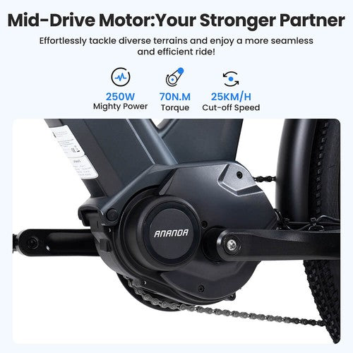 Vélo électrique Touroll Urbano 3, moteur central 250 W