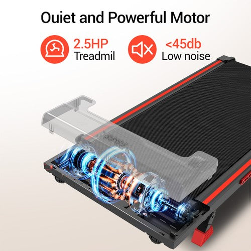 Tapis de marche ROBORE X5, triple absorption des chocs, vitesse maximale de 10 km/h