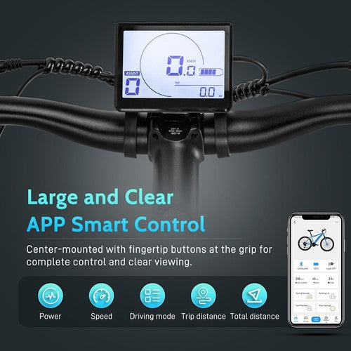 Vélo électrique Fafrees FM8 Pro 27,5 pouces, pneus à air, 36 V, 250 W, entraînement central