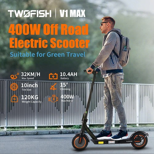 Trottinette électrique TWOFISH V1 MAX, moteur 400 W