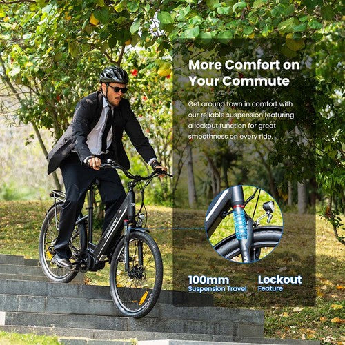Vélo électrique Touroll MA1, moteur central 250 W, 36 V, 13 Ah