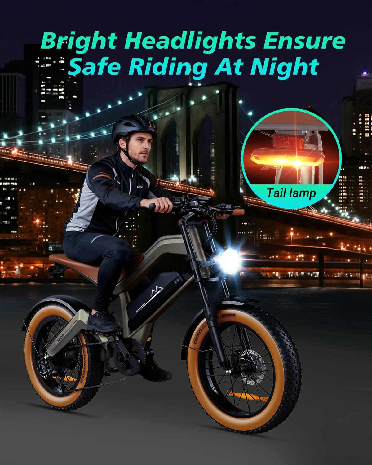 Vélo électrique tout-terrain longue autonomie DYU M20