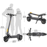 Trottinette électrique Ausom F1 Max, 2 moteurs 1400 W, 60 V 20,8 Ah