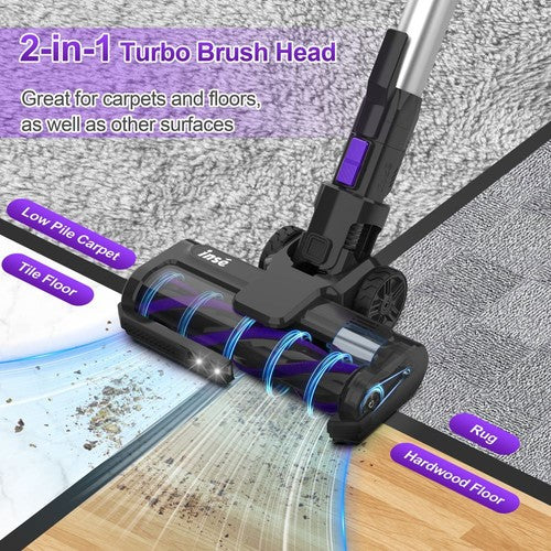 Aspirateur balai sans fil INSE S62, 30 kPa, 300 W