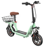 Trottinette électrique iScooter i12 avec siège et panier arrière, 500 W