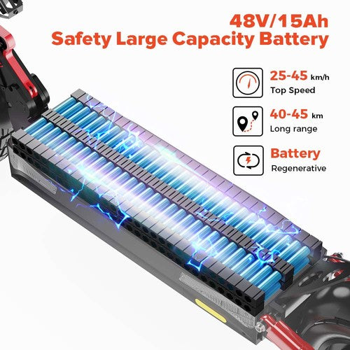 Trottinette électrique iScooter iX4 10 pouces 800 W