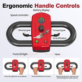 Trottinette électrique Unificare Lucas Pro à quatre roues, moteur 180 W, 24 V 12 Ah