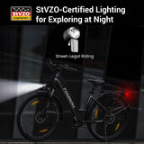 Vélo électrique Touroll J1 ST 27,5 pouces avec moteur 250 W 36 V 15,6 Ah