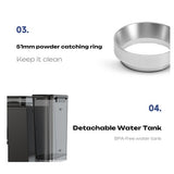 Machine à café tout-en-un HiBREW H20 avec broyeur intégré et double extraction à chaud et à froid