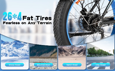 Vélo électrique Baolujie DP2602 2000W 20Ah