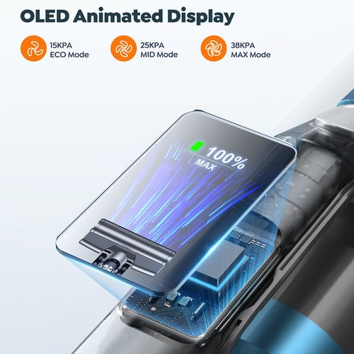 Aspirateur sans fil Buture VC60, 450 W 38 kPa