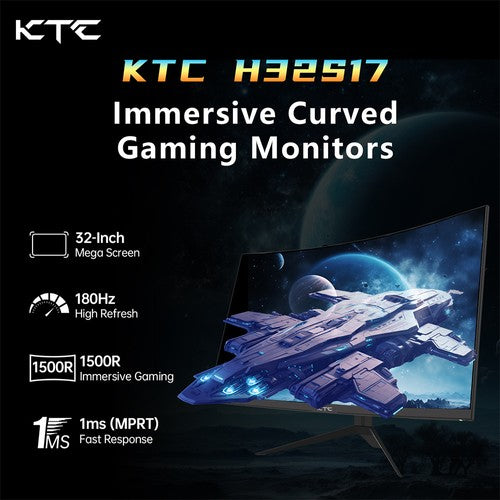 Moniteur de jeu incurvé KTC H32S17 32 pouces 1500R