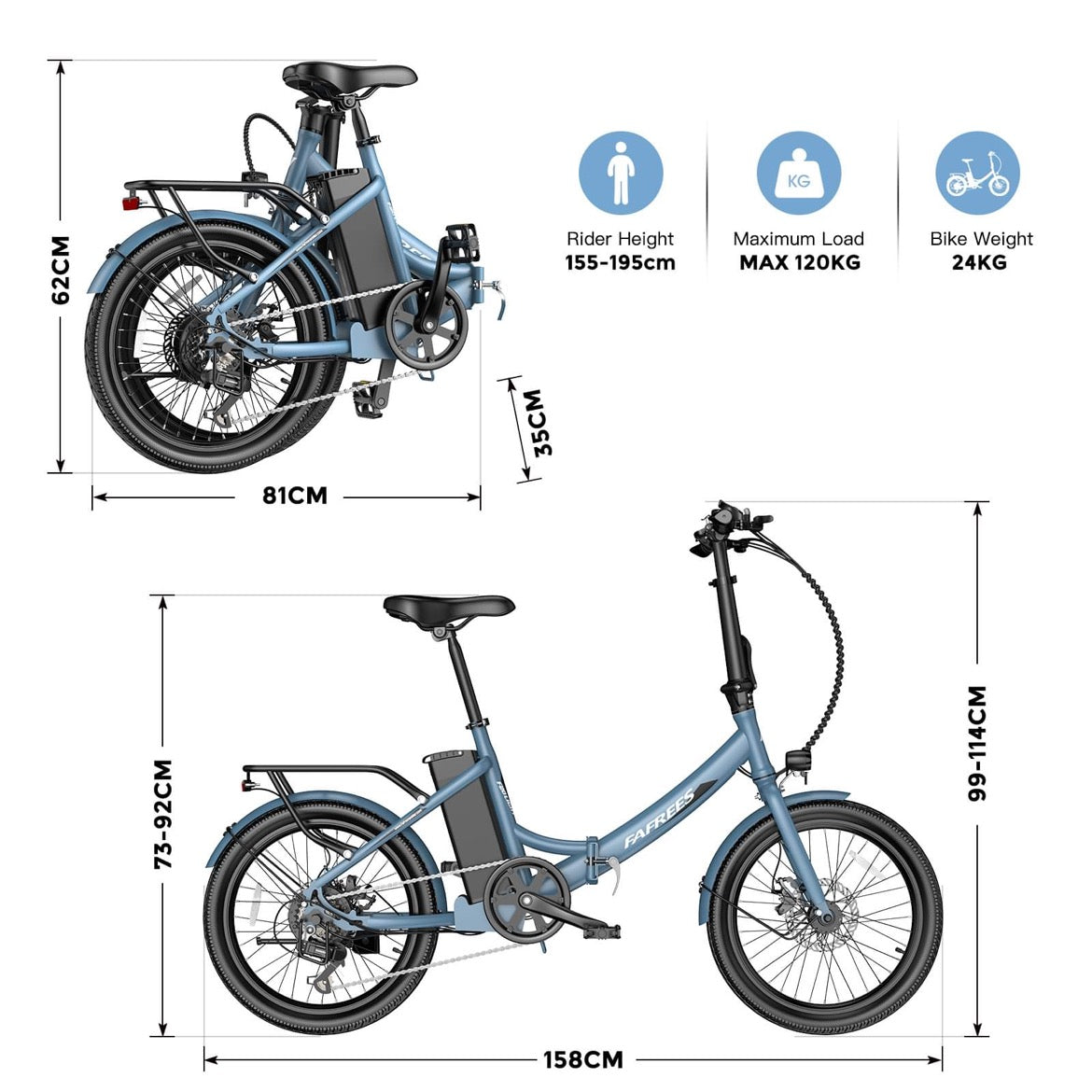 Vélo électrique Fafrees F20 LIGHT 16,75 Ah